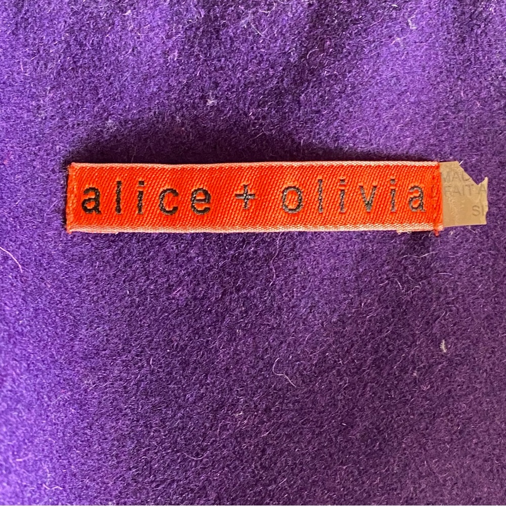 ALICE + OLIVIA Coat Purple - Picture 7 of 8